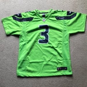 Russell Wilson Seattle Seahawks Jersey, Action Green, Youth XL